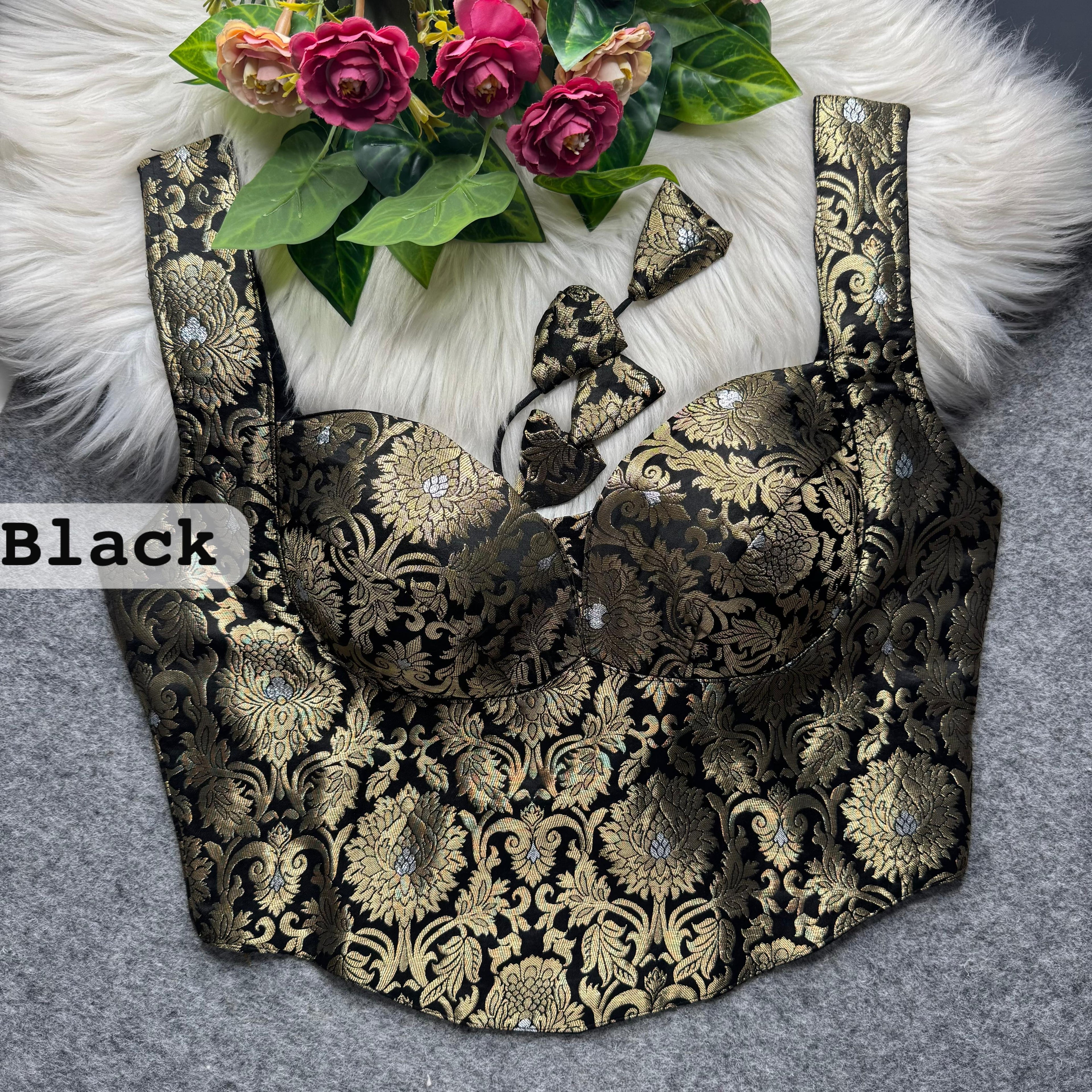 Mona - Banarasi silk Padded Blouse