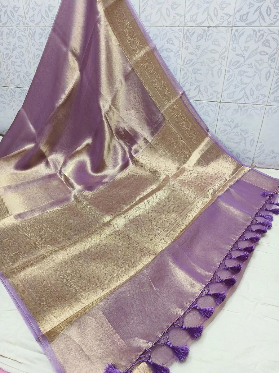 Aswi - Pure Banarasee Tissue Silk Saree