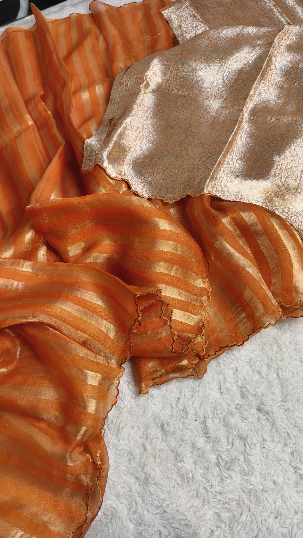 Sidra - Pure Organza Tissue Reshami Zari Silk Saree