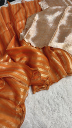 Sidra - Pure Organza Tissue Reshami Zari Silk Saree
