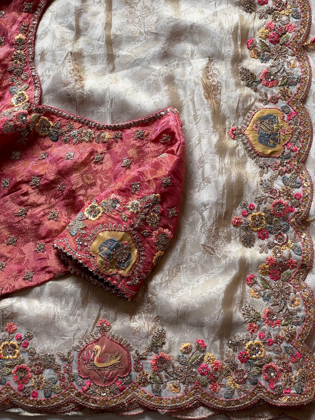 Ridhika - Designer Cocktail Handwork Saree