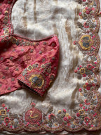 Ridhika - Designer Cocktail Handwork Saree