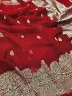 Tejaswi - Pure Khaddi Chiffon Saree