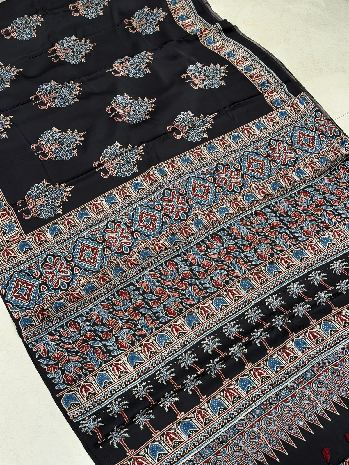 Mahin - Pure Modal Ajrakh saree