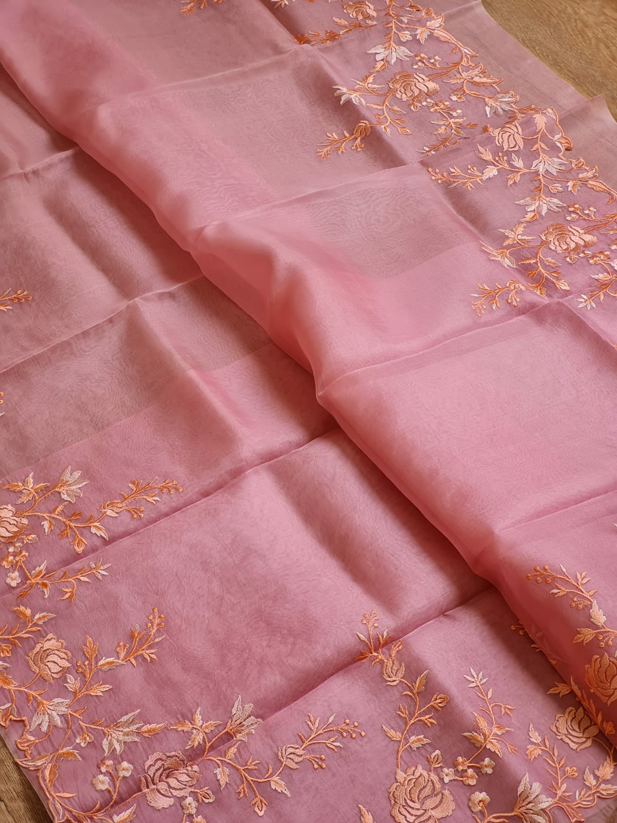 Jayanti - Pure Organza Silk with Embroidery