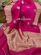 Chahat - Handwoven Kaduwa Kora Silk Saree