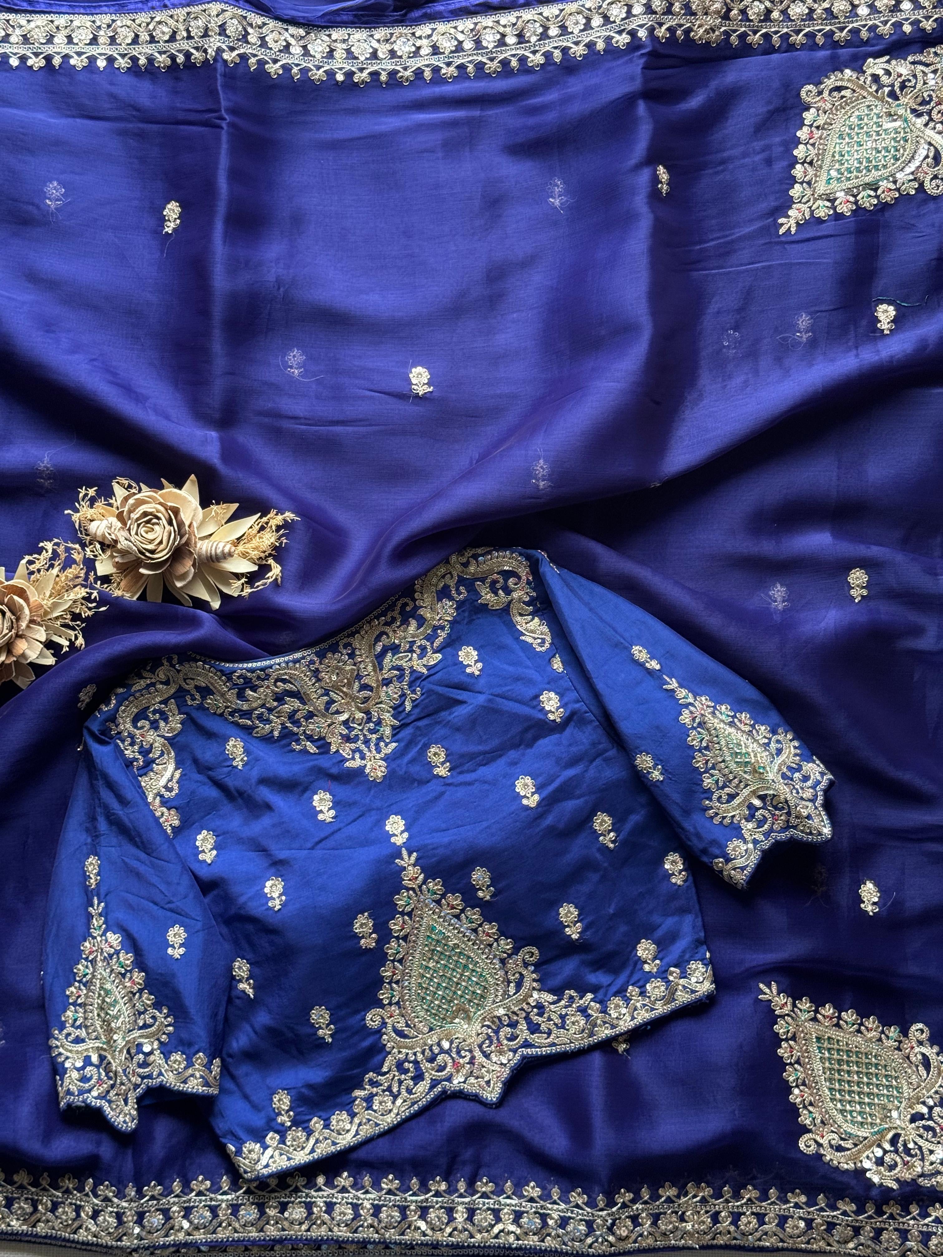 Amiya - Tissue Silk Cocktail Saree