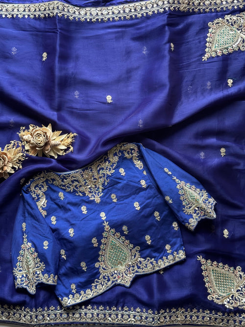 Amiya - Tissue Silk Cocktail Saree