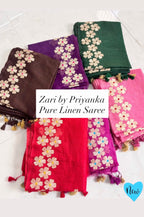 Lima - Pure Linen with embroidery
