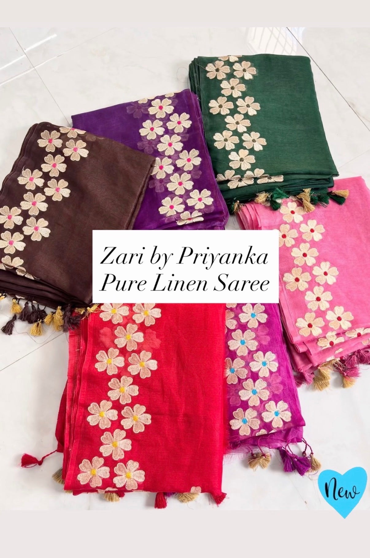 Lima - Pure Linen with embroidery