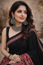 Tasha -Pure Modal silk Mirror work Saree