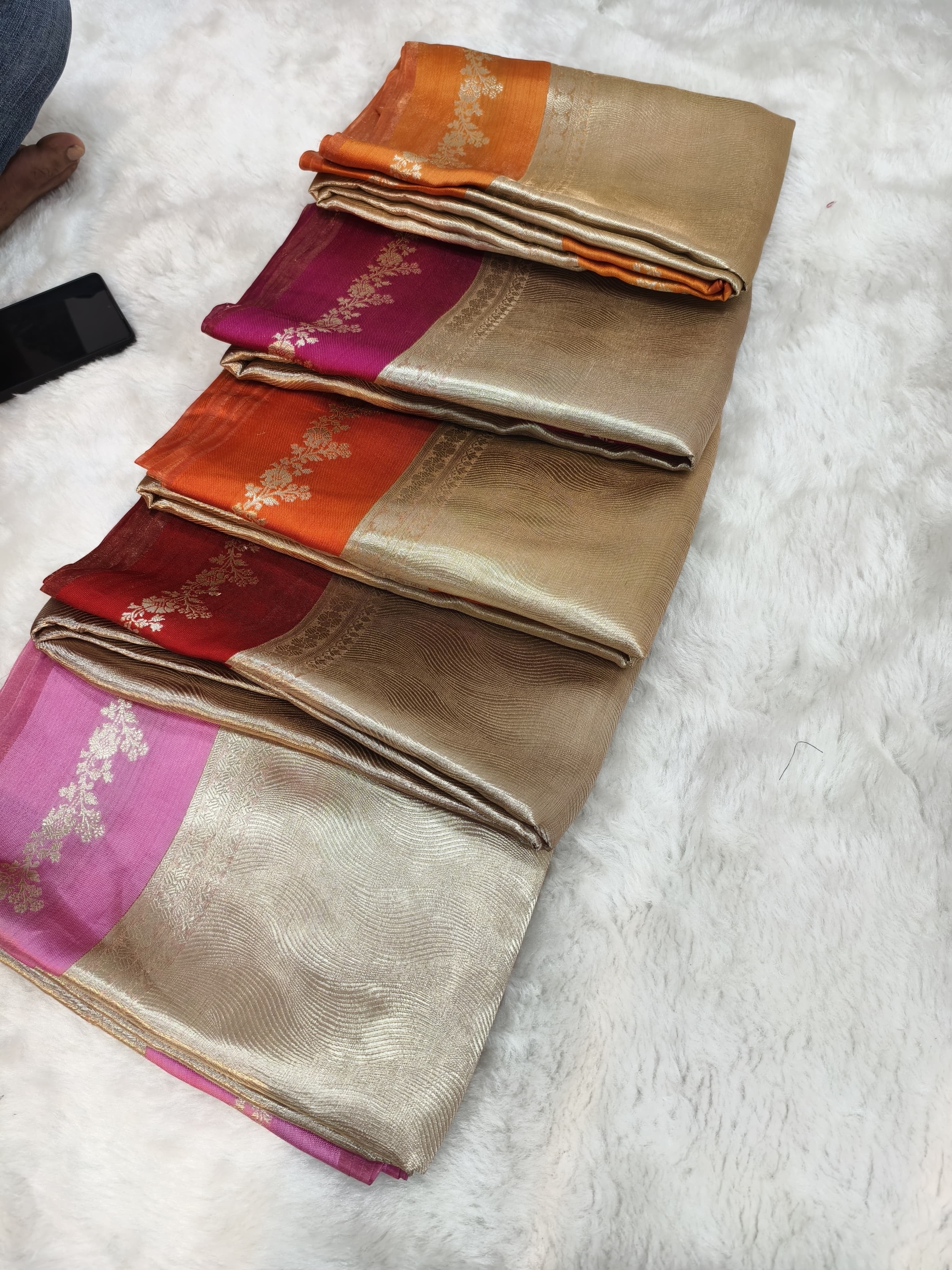 Dhwani -  Pure Banarasi Tissue Silk Saree