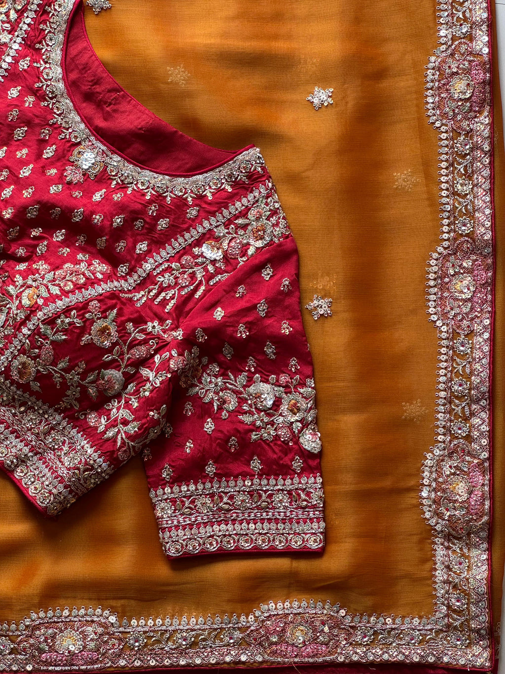Nikila - Tissue Silk Cocktail Saree