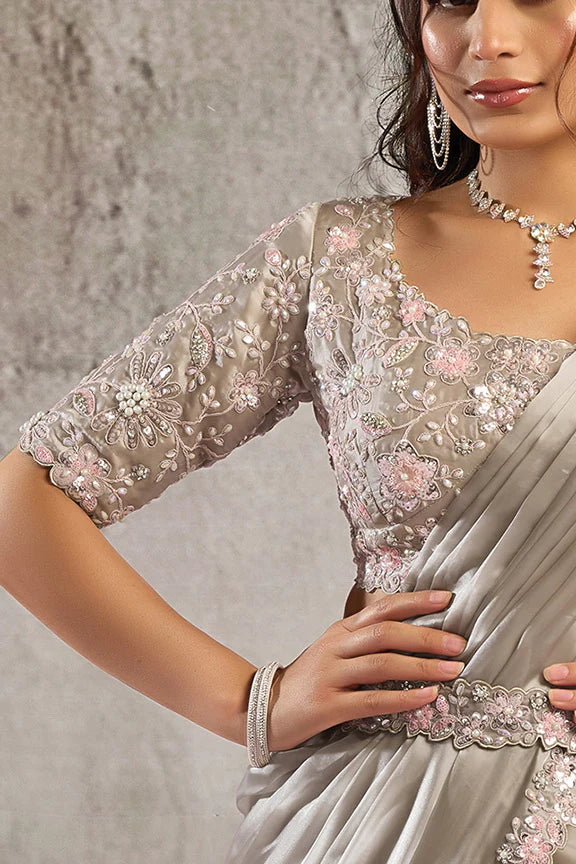 Shora - Designer Satin Saree