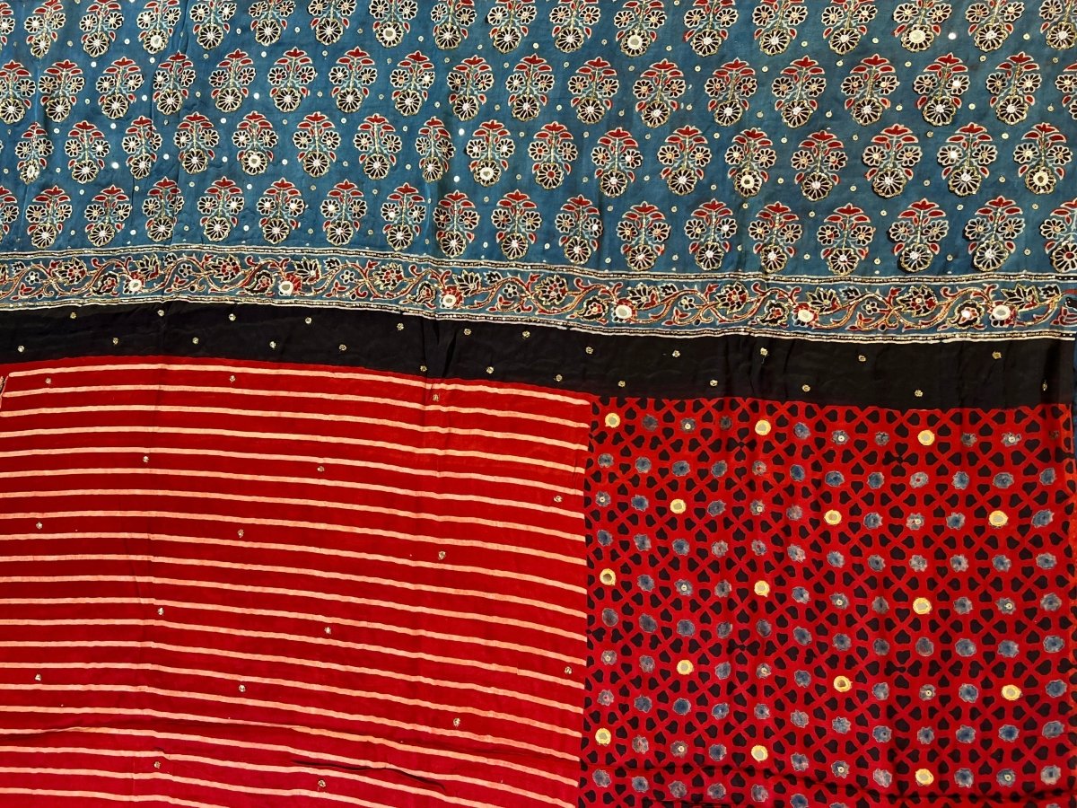 Anoor | Designer Handcrafted Ajrakh Saree - Zari by Priyanka