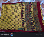 Nilofer - Pure Modal Ajrakh saree