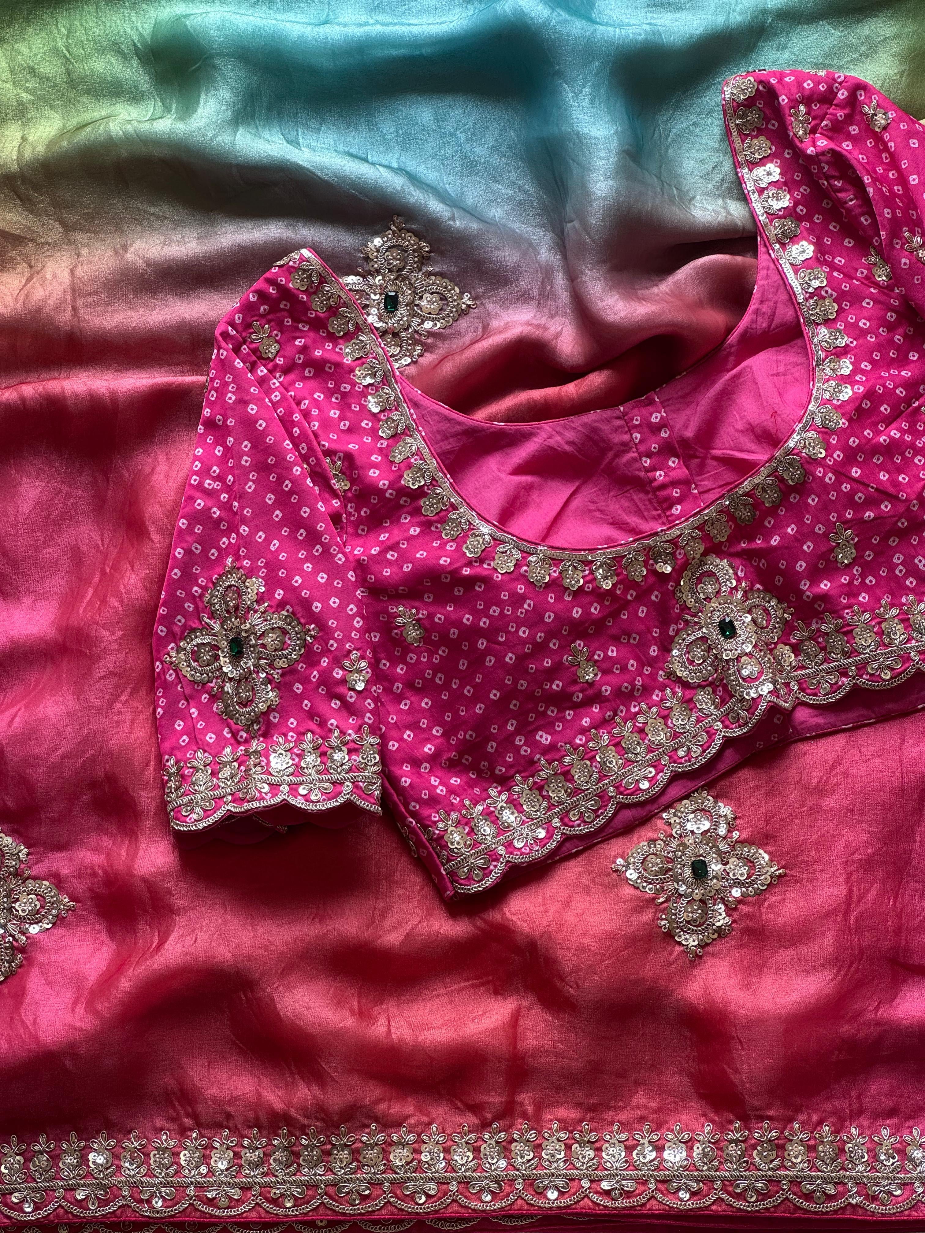 Roohani - Designer Tabby Silk Saree