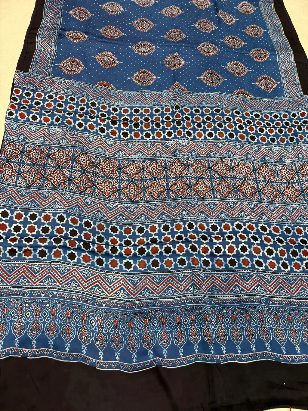 Vainika - Pure Modal Ajrakh saree