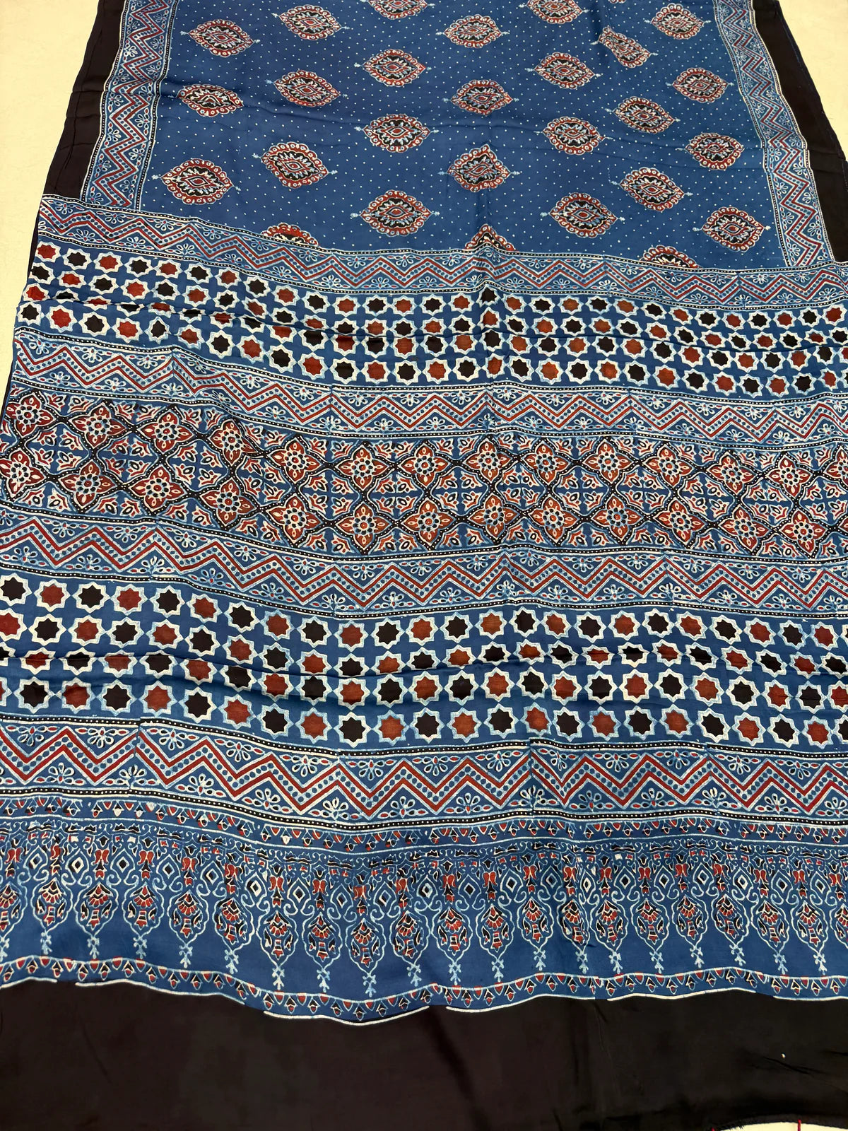 Vainika - Pure Modal Ajrakh saree