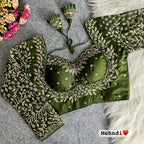 Lush - Silk Blouse with Heavy Zari Embroidery & Sequence Work