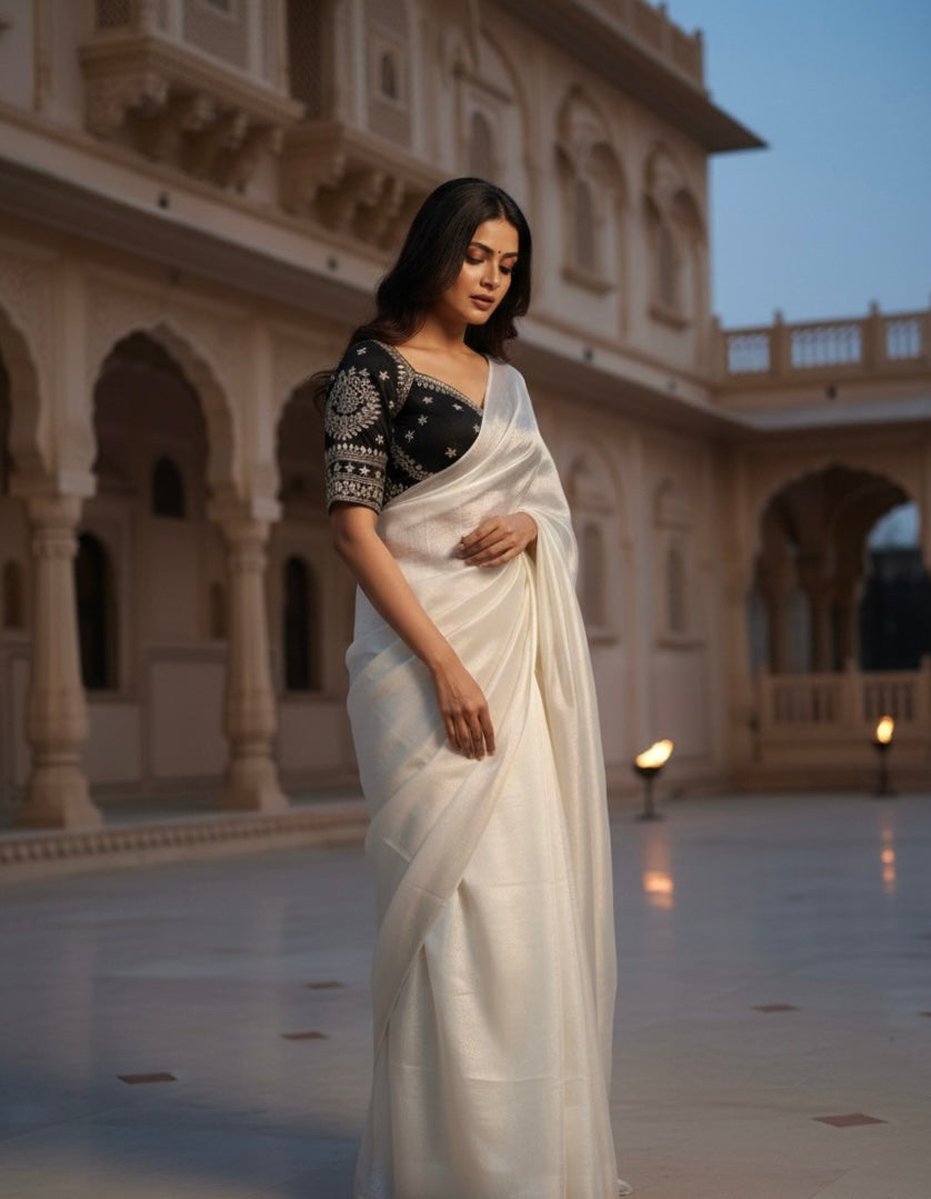 Sona - Crepe Tissue Saree
