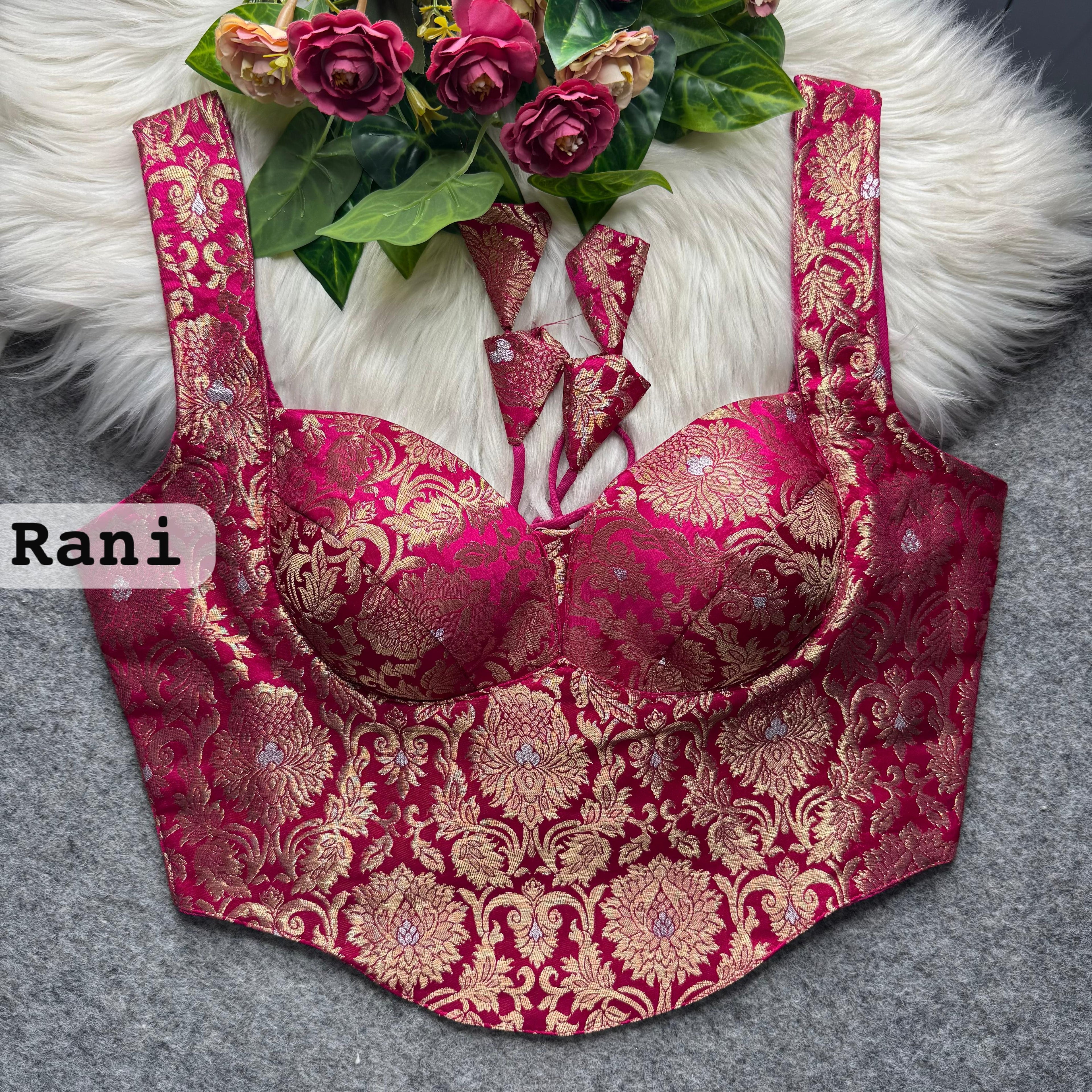 Mona - Banarasi silk Padded Blouse