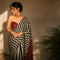 Mehr - Pure Modal Silk Ajrakh Hand Block Printed Saree [Pre order]