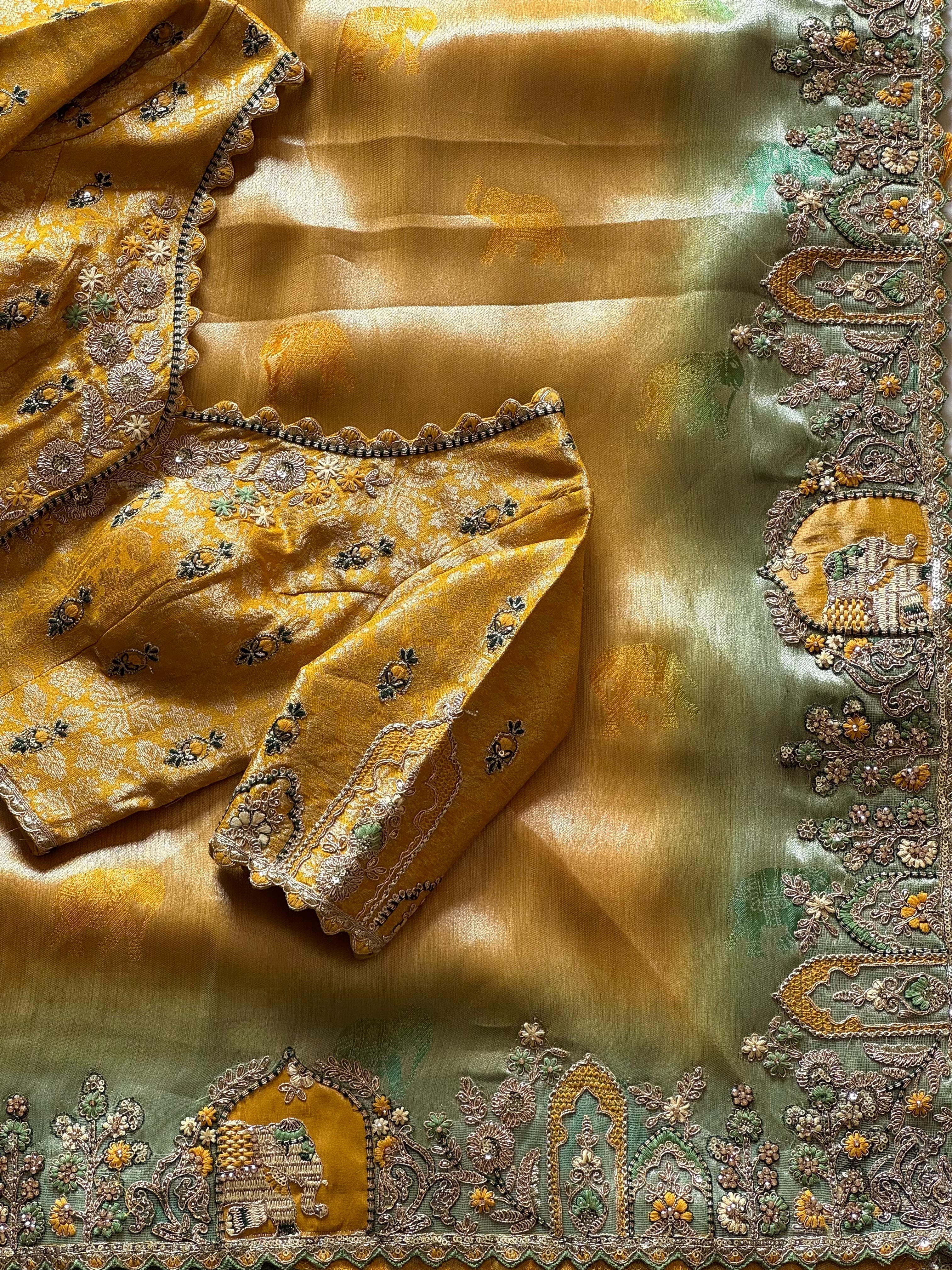 Jannat - Designer Handwork Saree