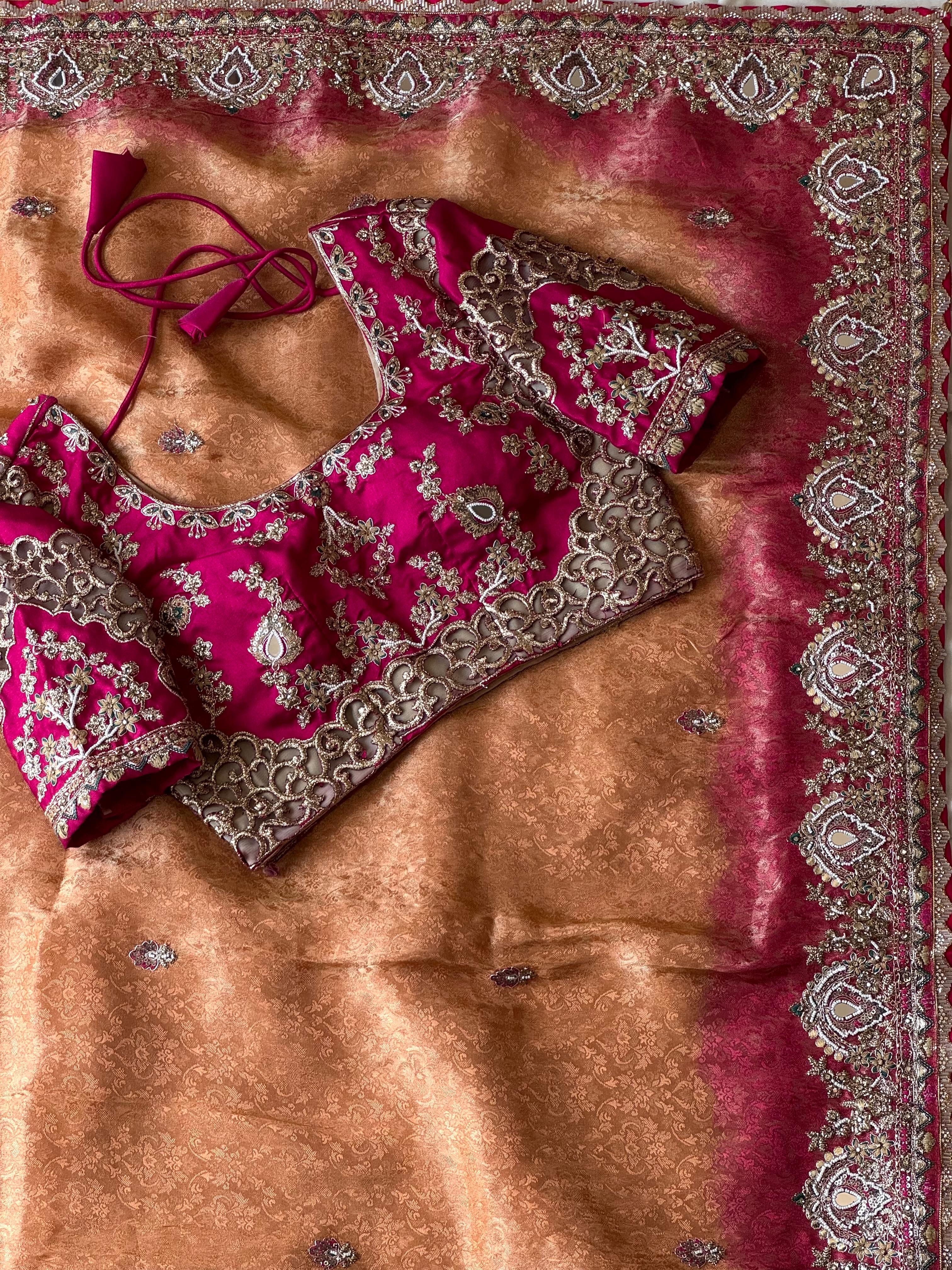Mansivi - Designer Cocktail Handwork Saree