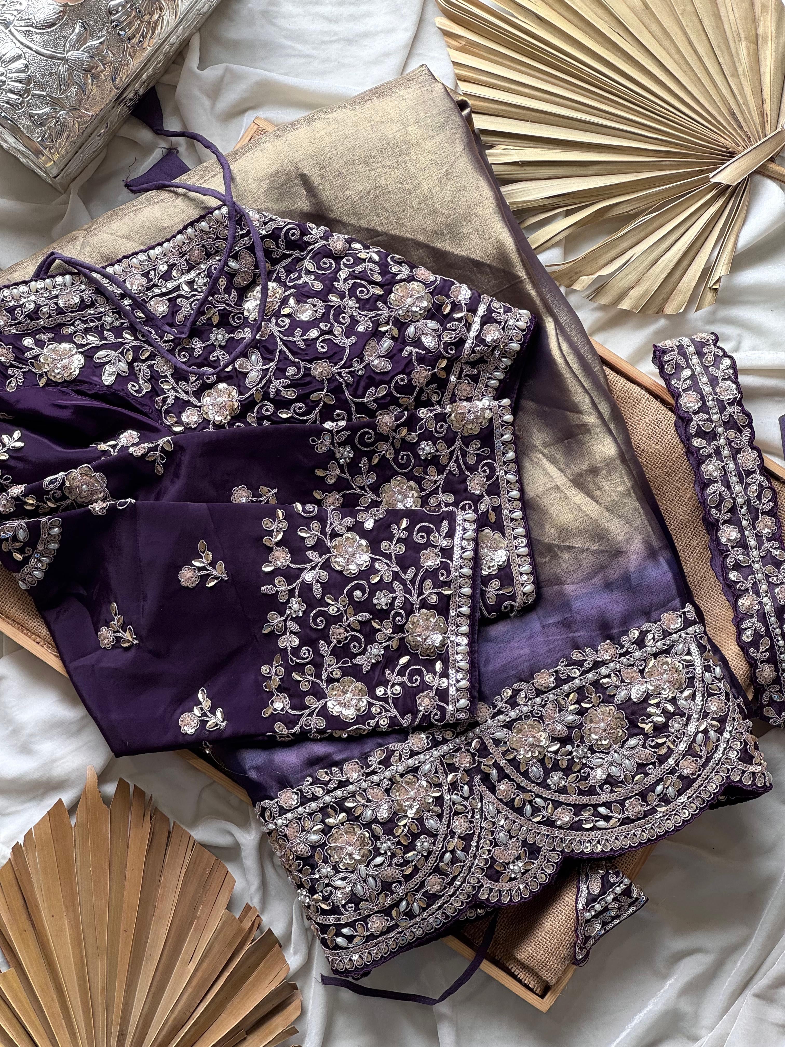 Unaiza - Space Silk Designer Saree