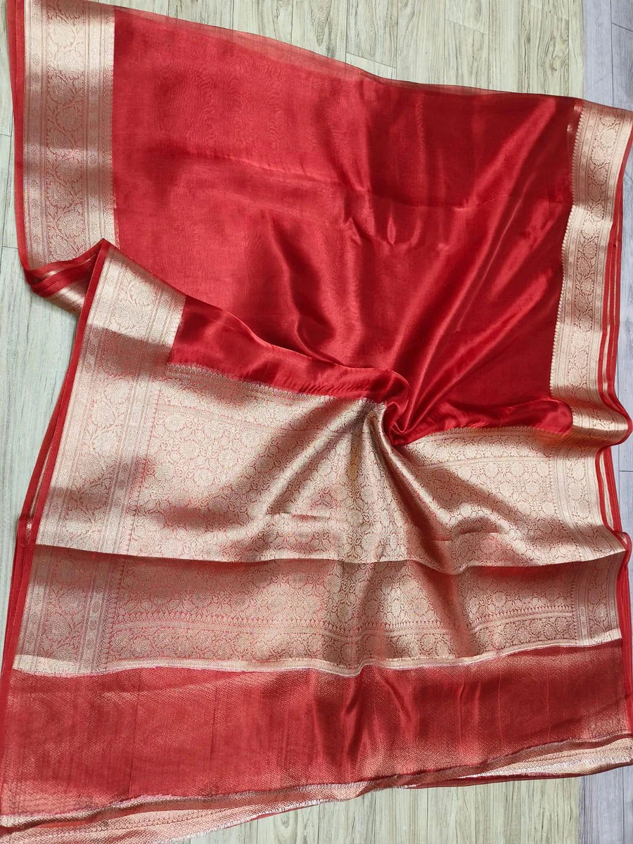 Aswi - Pure Banarasee Tissue Silk Saree