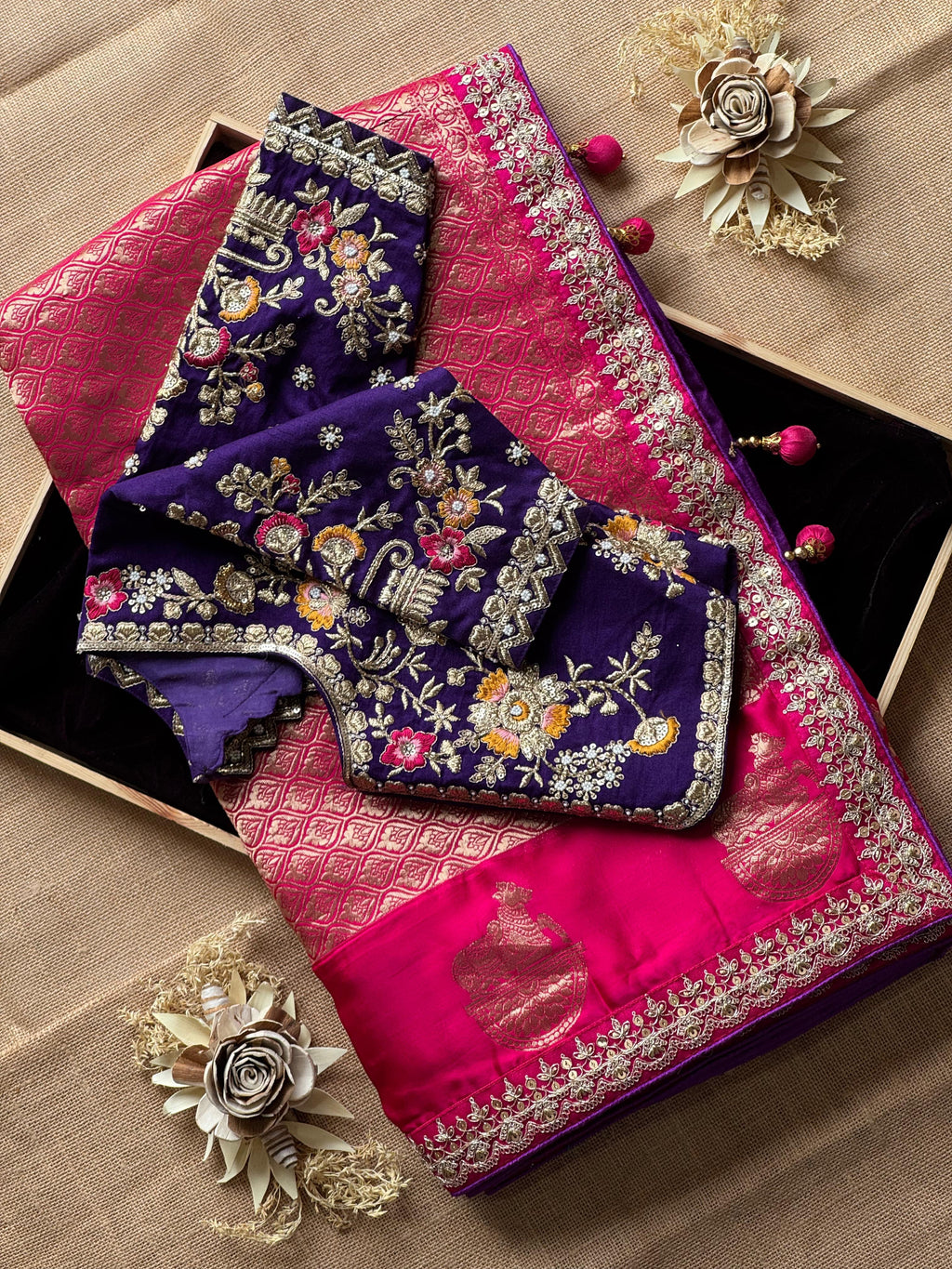 Shimi- Designer Satin Silk Saree