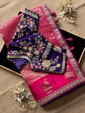 Shimi- Designer Satin Silk Saree