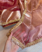 Vamika - Pure Gold Tissue Saree