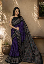 Tiyara - Pure Modal Ajrakh saree