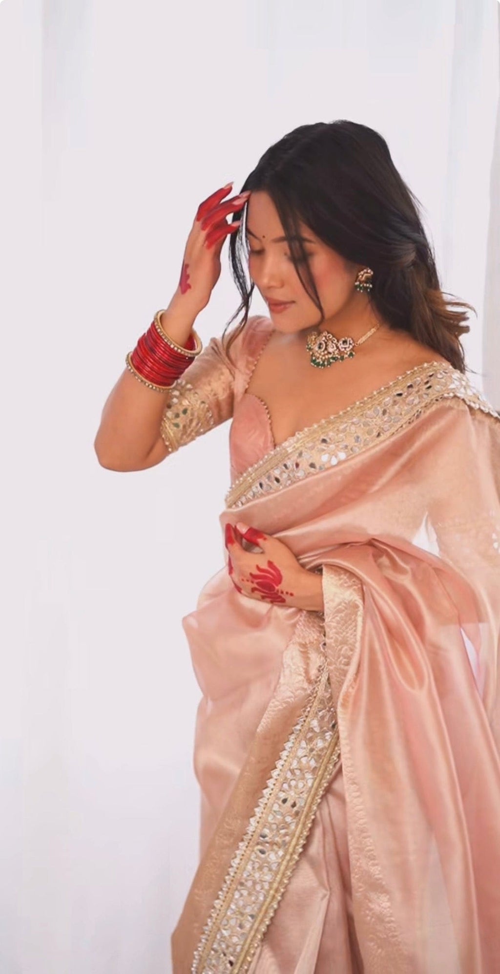 Kangna - Premium Banarasee Tissue Silk Saree