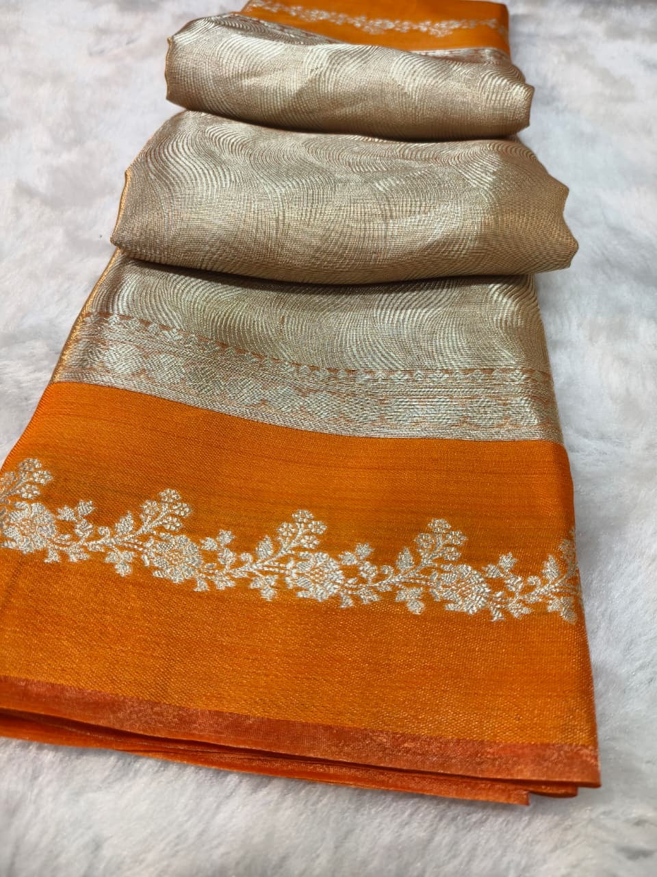 Dhwani -  Pure Banarasi Tissue Silk Saree