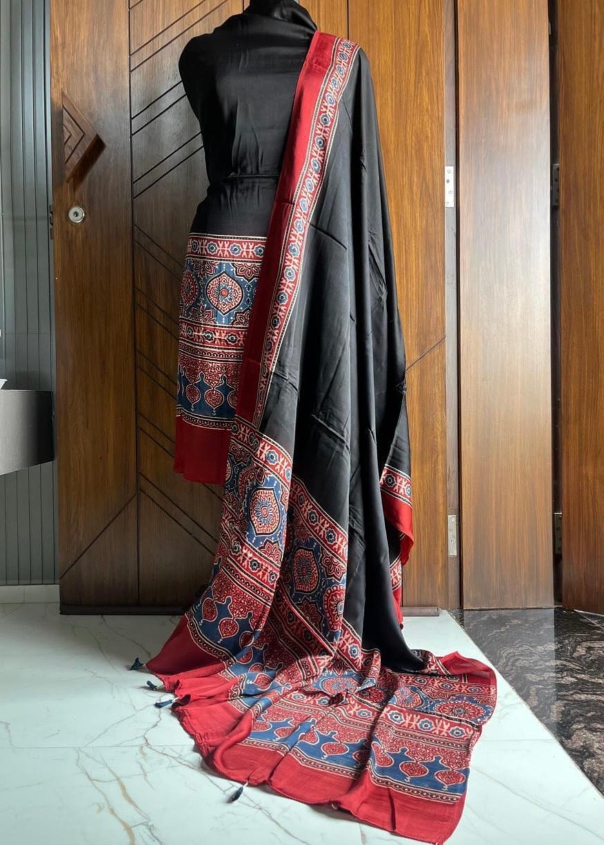 Tani - Ajrakh Pure Modal Suit