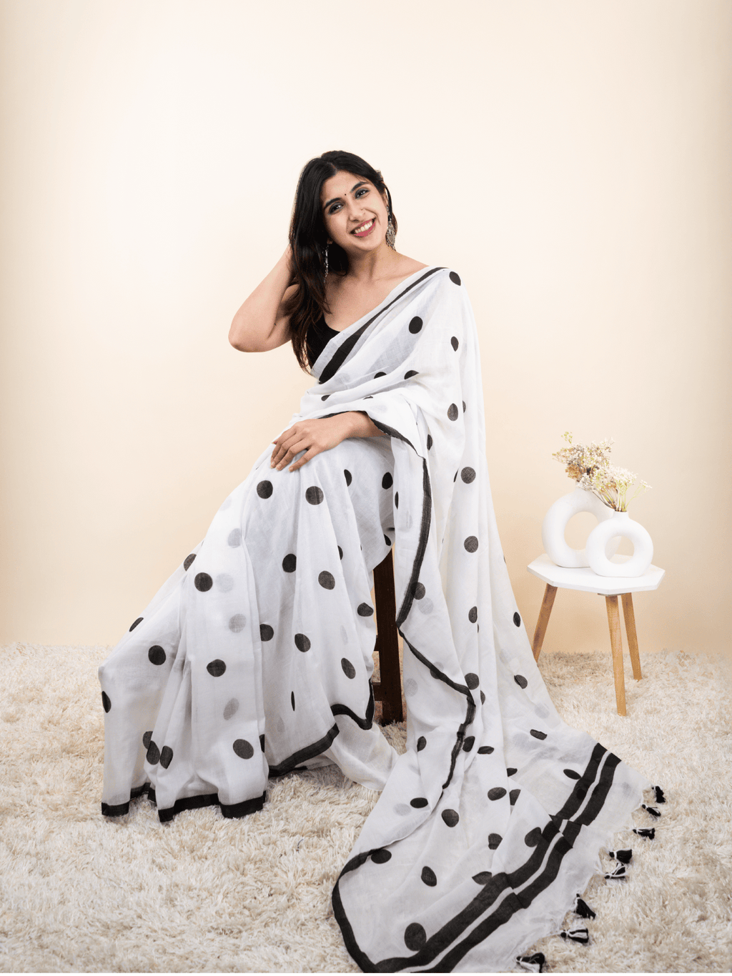 Lena - Mulmul cotton saree