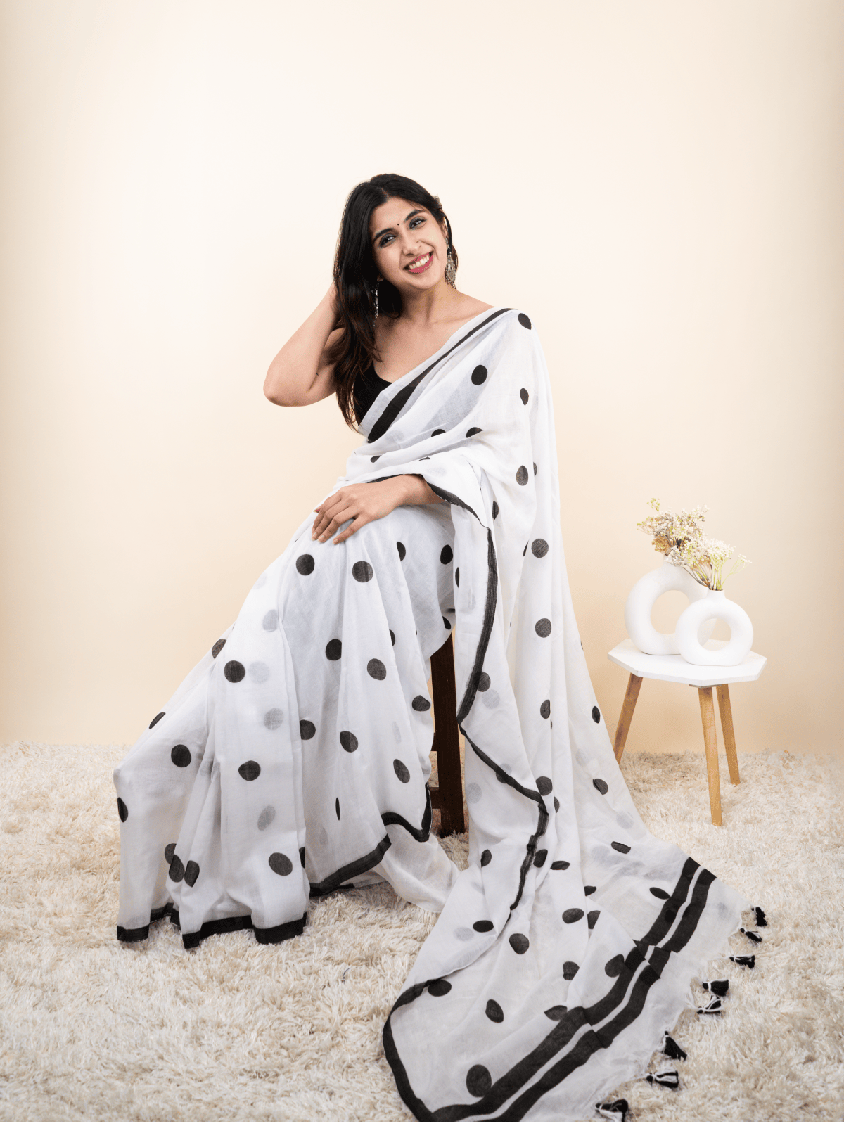 Lena - Mulmul cotton saree
