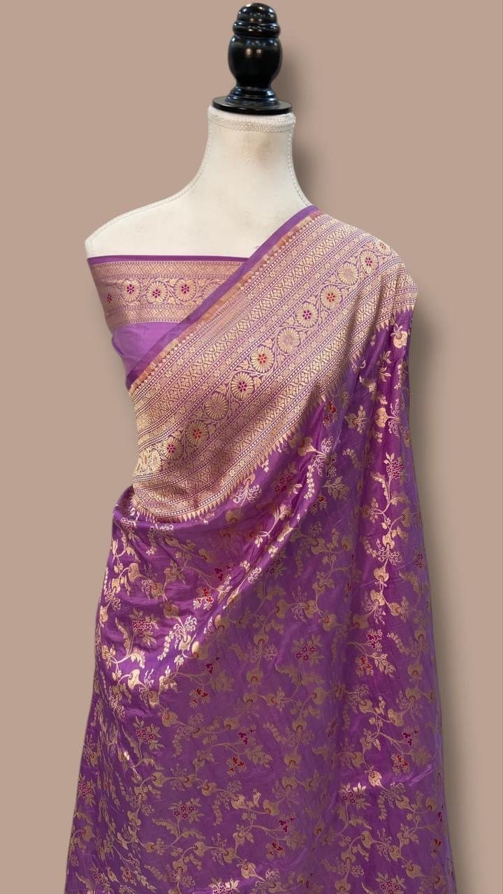 Ektara - Banarasi Pure Katan Silk Meenakari Saree