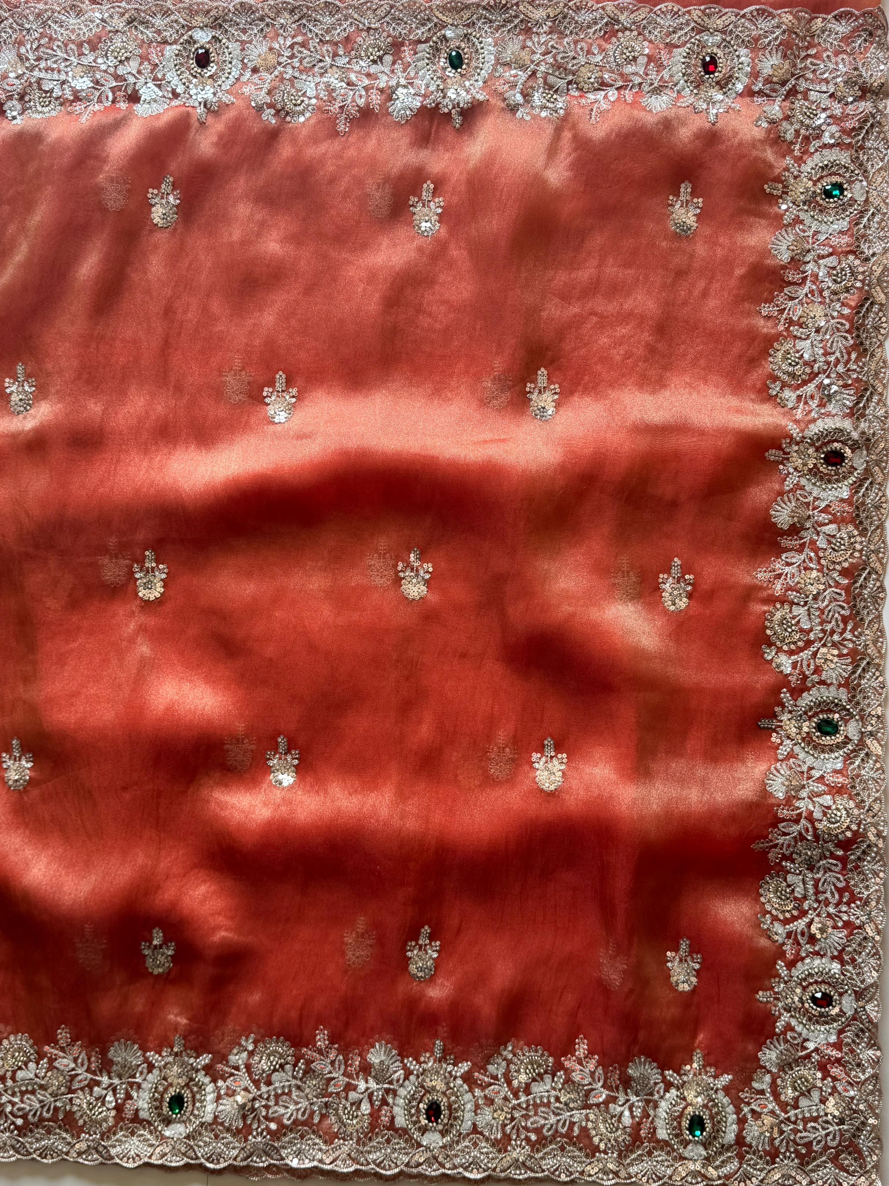 Mahisha - Designer Tissue Saree