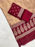 Kanika -  Pure Maheswari silk suit