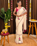 Nisa - Mul Mul Cotton Saree