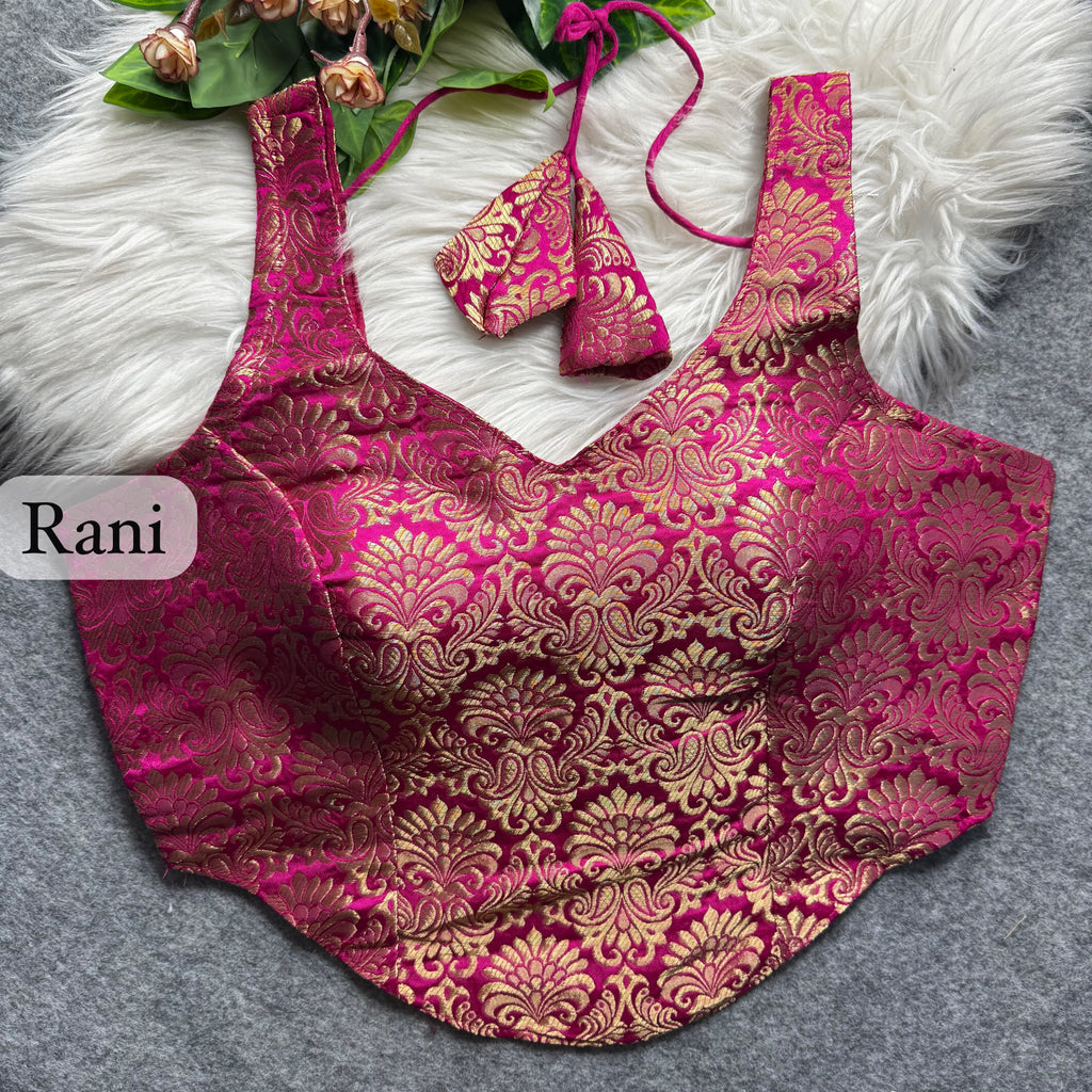 Dolly - Banarasi silk Padded Blouse
