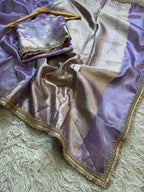 Sarangi - Gold Tissue Saree