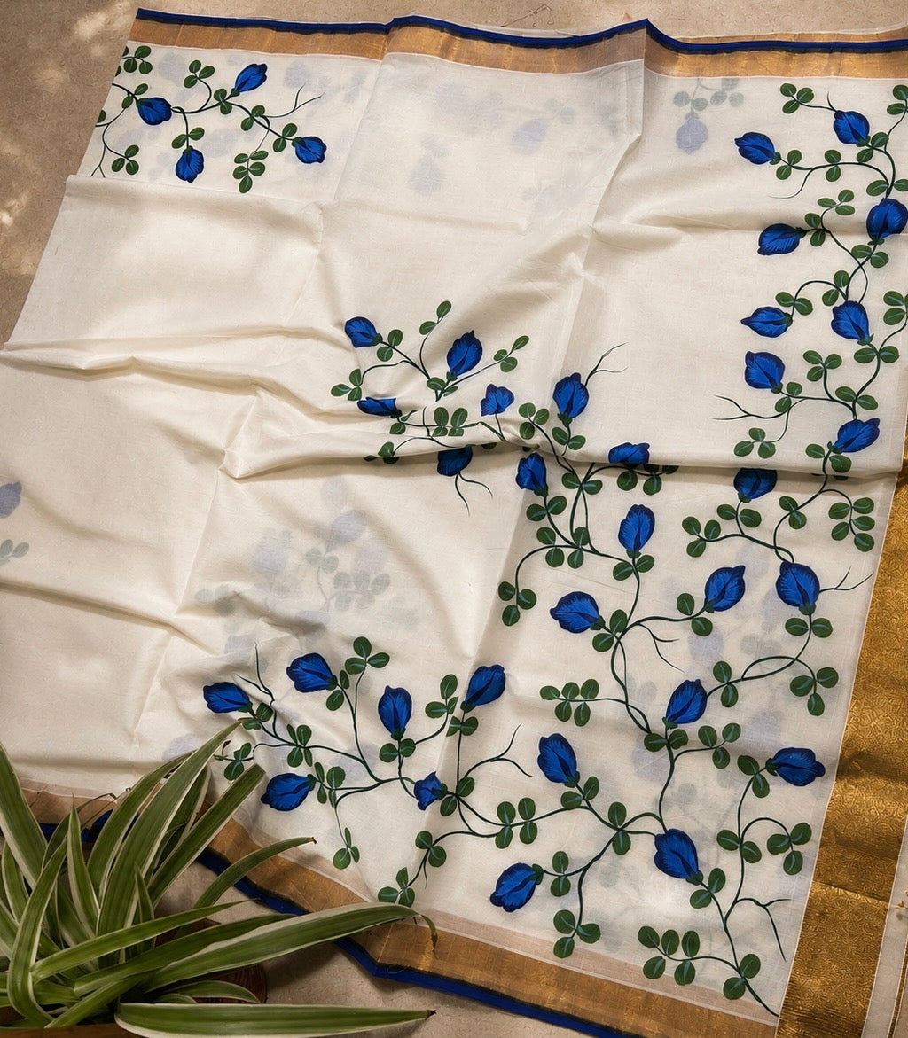 Menaka - Handwoven Handloom Soft Cotton Saree