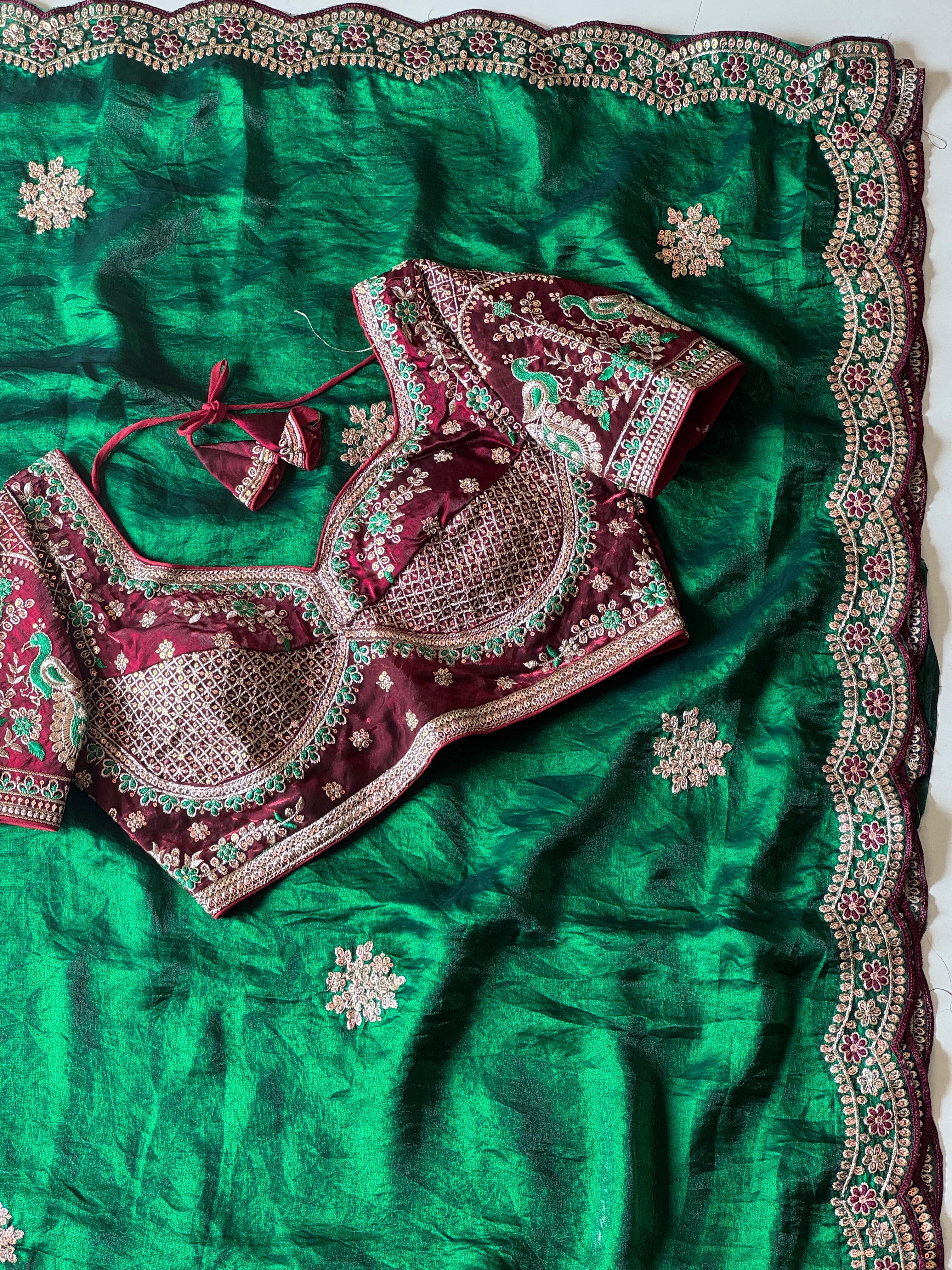 Shreya - Designer Space Silk Saree