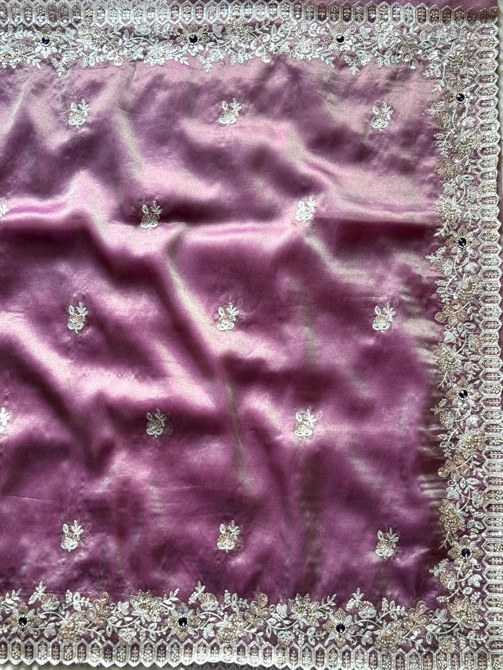 Manisha - Pure Tissue Handwork Saree