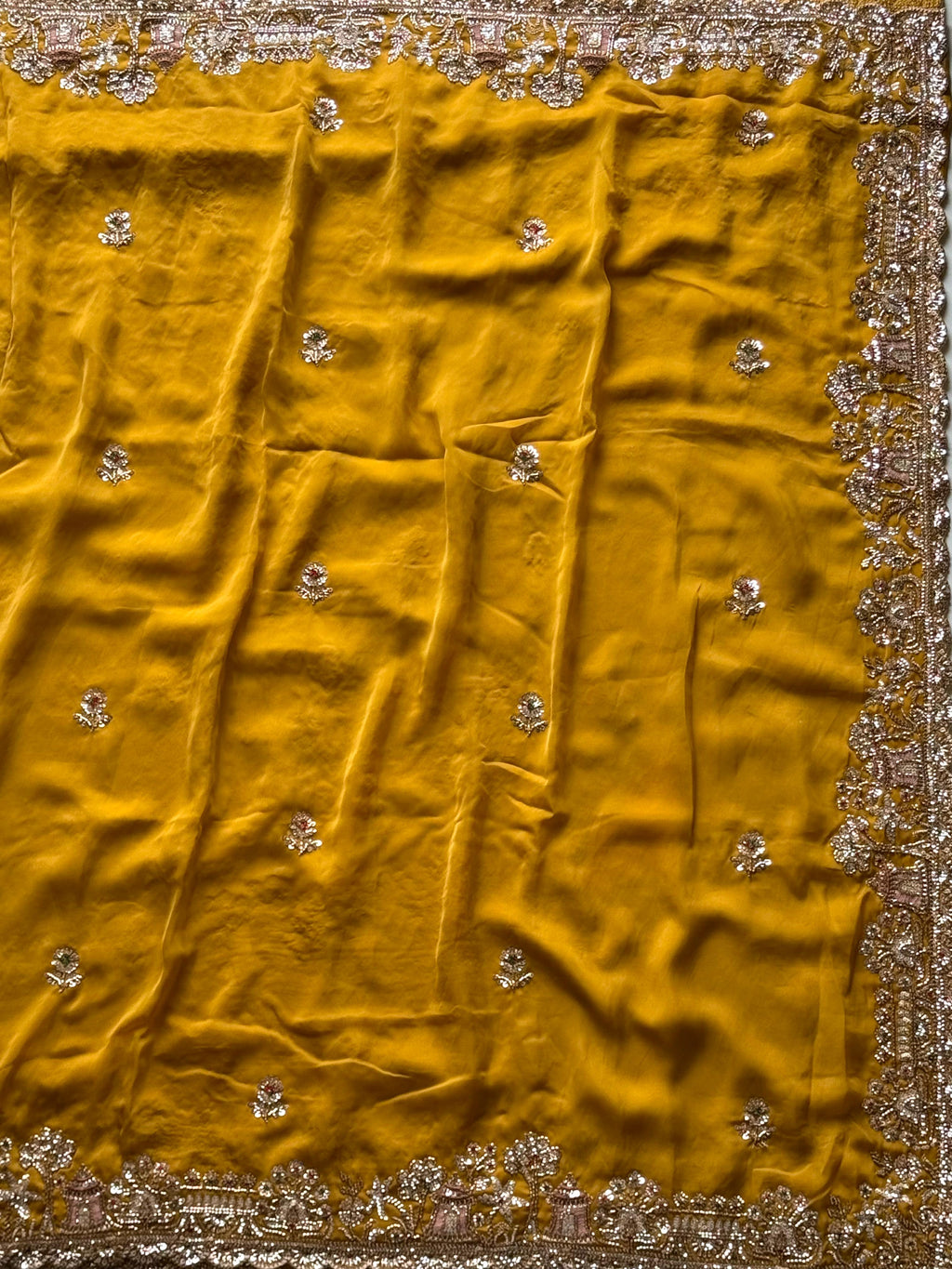 Smitha - Designer Handwork Saree